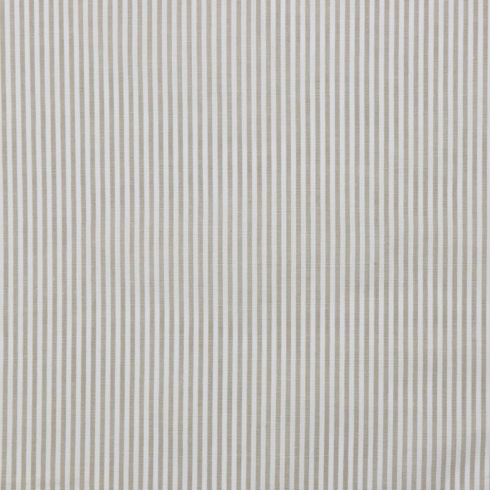 BOMULLSTYG SKJORTKLASSIKER LINNEBEIGE RANDIG FG 10034
