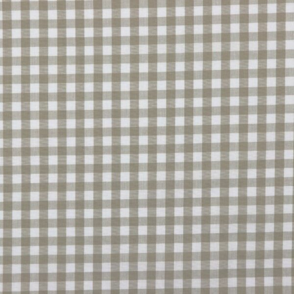 BOMULLSTYG SKJORTKLASSIKER BEIGE/VIT RUTIG 10MM FG 87034