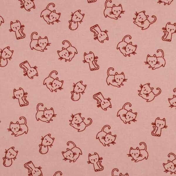 FLANELL LILLE KATT ROSA FG 8