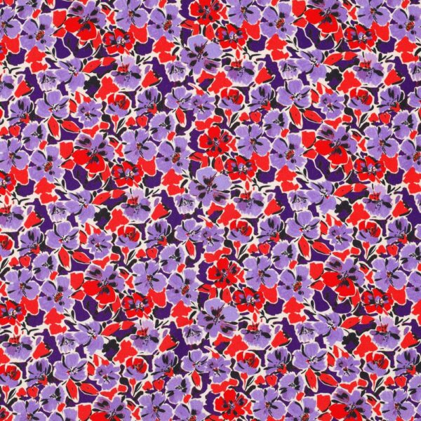 Viskostwill Penselblomma lila/röd fg 5