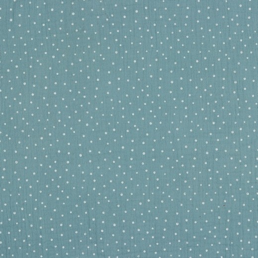 MUSLIN LILLA PRICKEN BLÅGRÖN FG 32