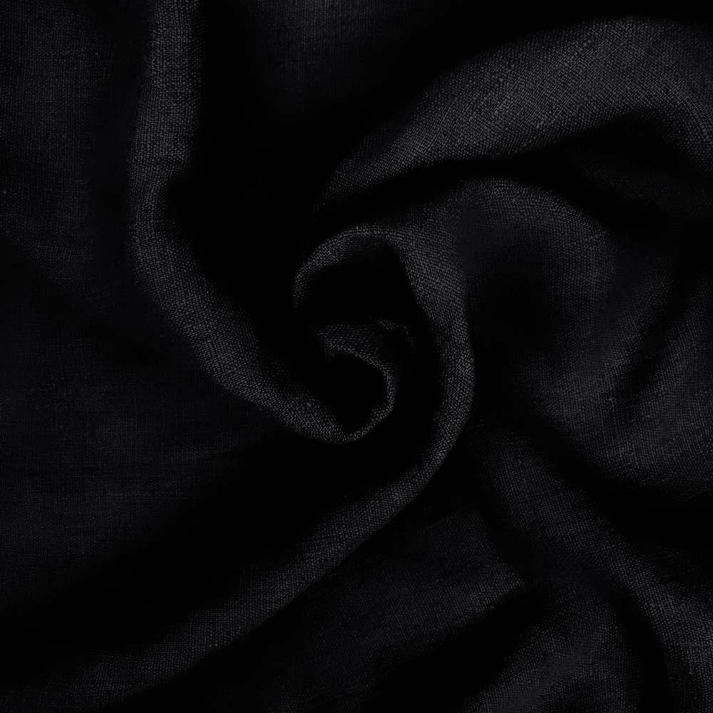 LIN MARGARETA WRINKLED CRUSHED SVART FG 147