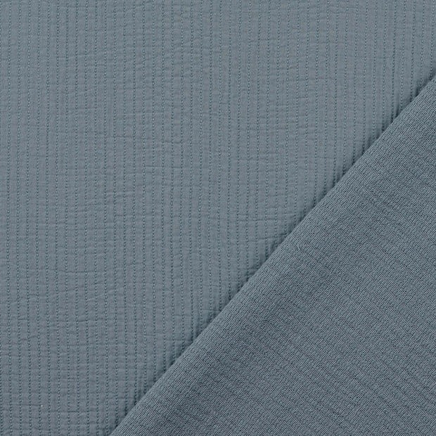 Quiltad muslin Söm dimblå fg 5028 - Bild 2