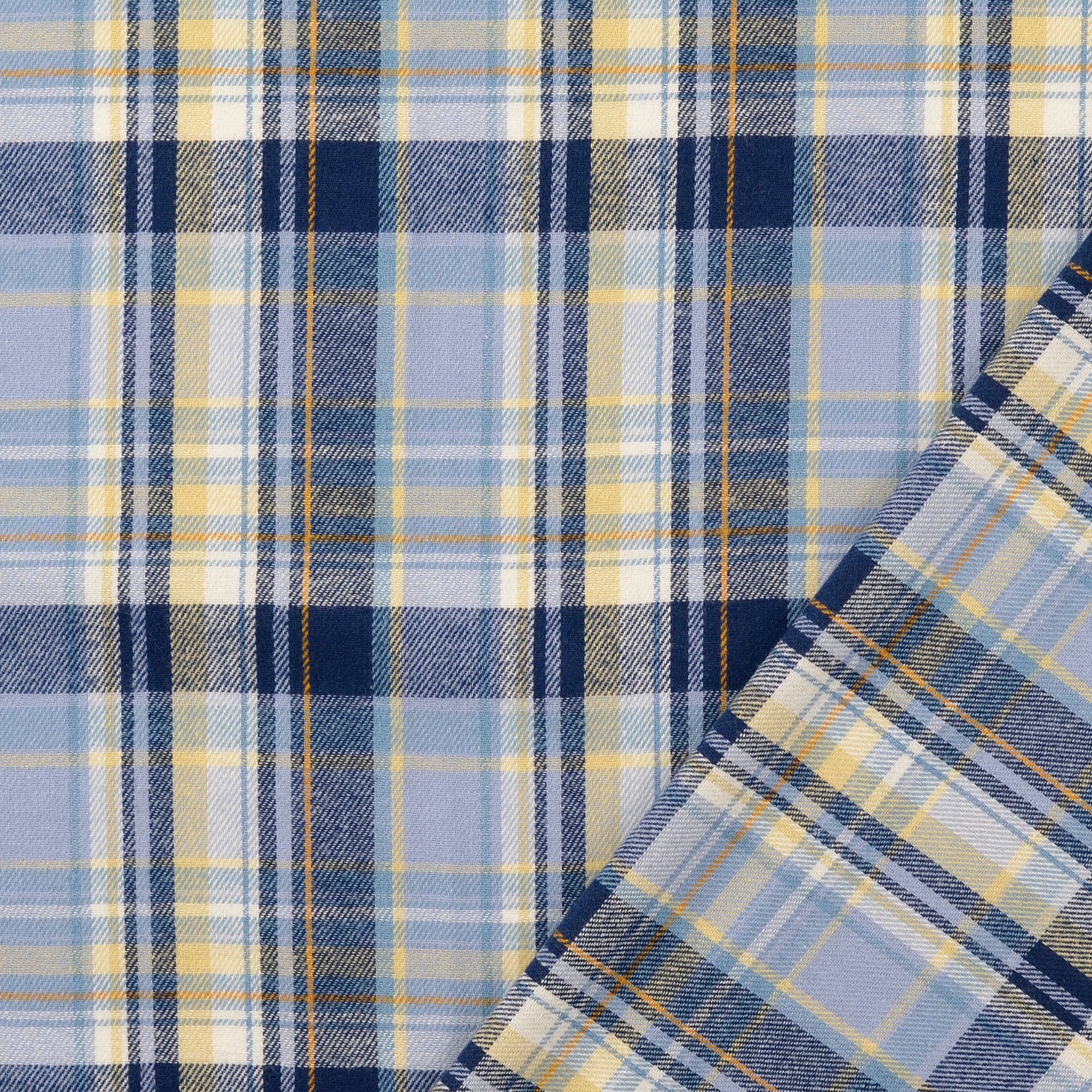 Flanell Älskade rutan lj.blå/m.blå fg 0803