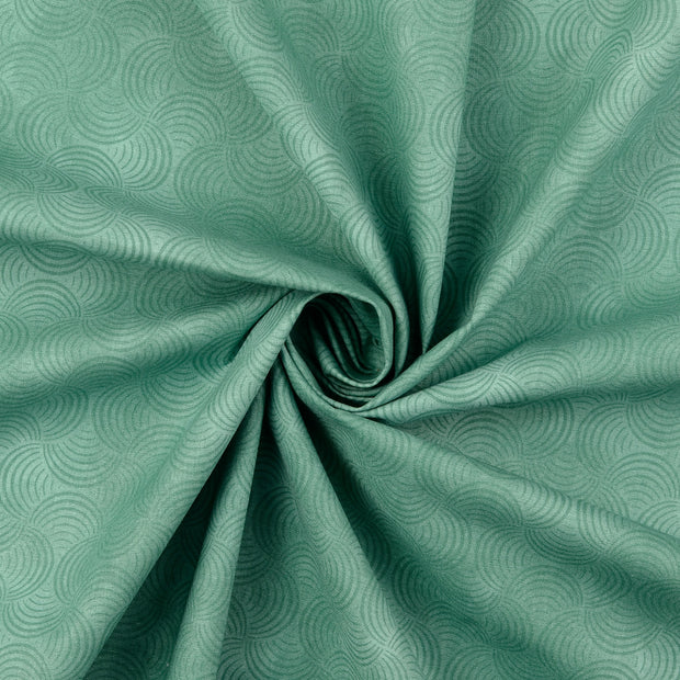 Bomullstyg Quilt-geometri dimgrön fg 7036