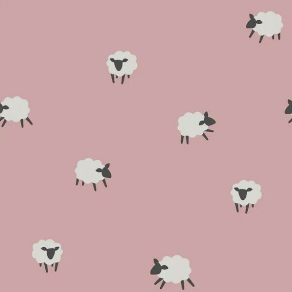 BOMULLSTYG FLUFFIGA FÅR ROSA FG 14