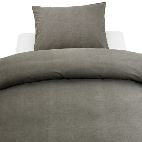 Påslakan Spjälsäng Vintage cotton mörkgrå fg 423