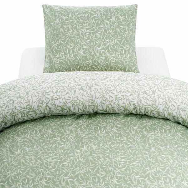 Påslakan Garden grågrön/vit fg 110