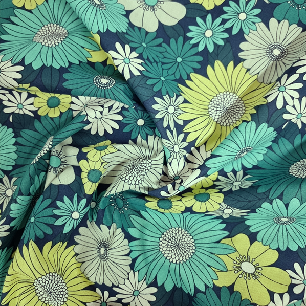 BOMULLSTYG KRYPTONIT TURKOS/PETROL FG 4