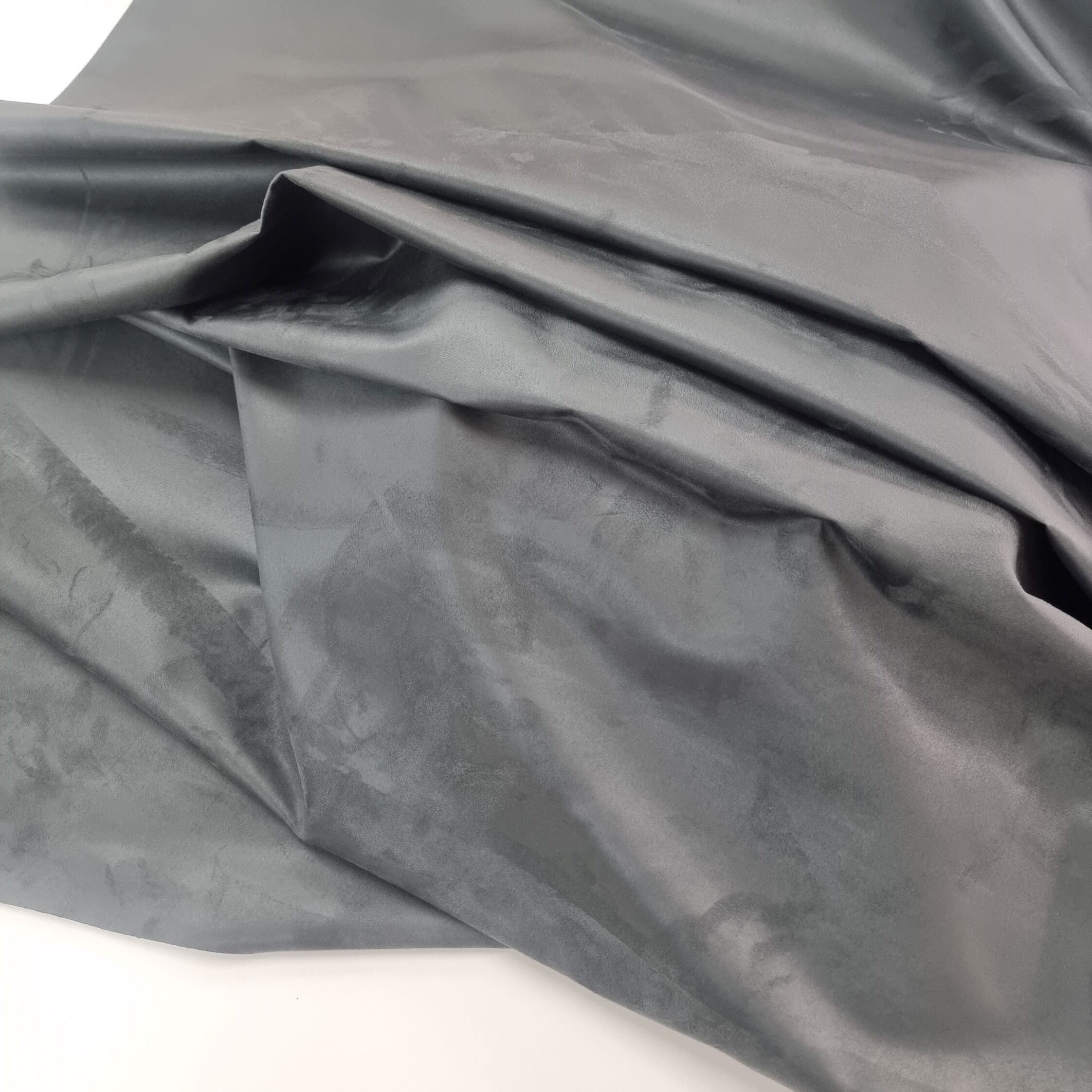 Fuskskinn Alcantara Mississippi grå fg 19