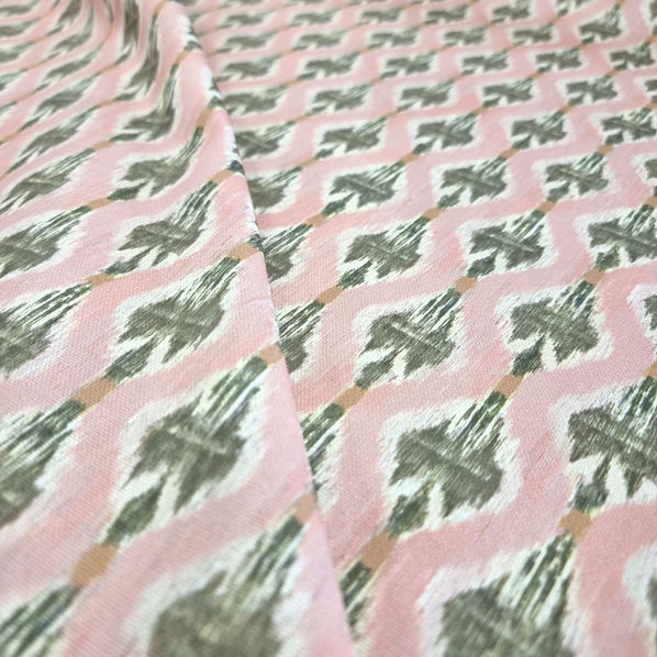 Inredningstyg Hanifa rosa/grön fg 125.3
