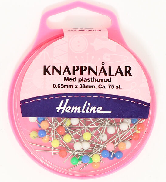 KNAPPNÅLAR MED PLASTHUVUD