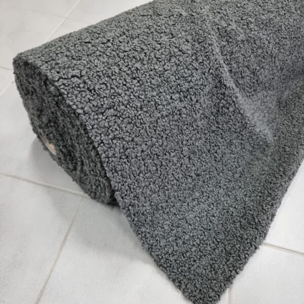 MÖBELTYG FÅRPÄLS MÖRKGRÅ