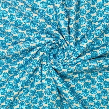 Viskos Krusblomma aquablå fg 81