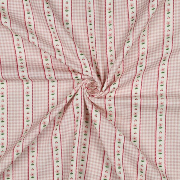 Muslin Mormors finrum Rosa/mörkrosa fg 1