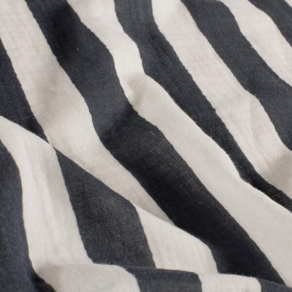 Muslin Rejäla randen Marinblå/off white fg 008