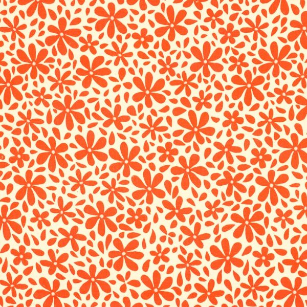 Muslin Shortsblomma orange/vit fg 10