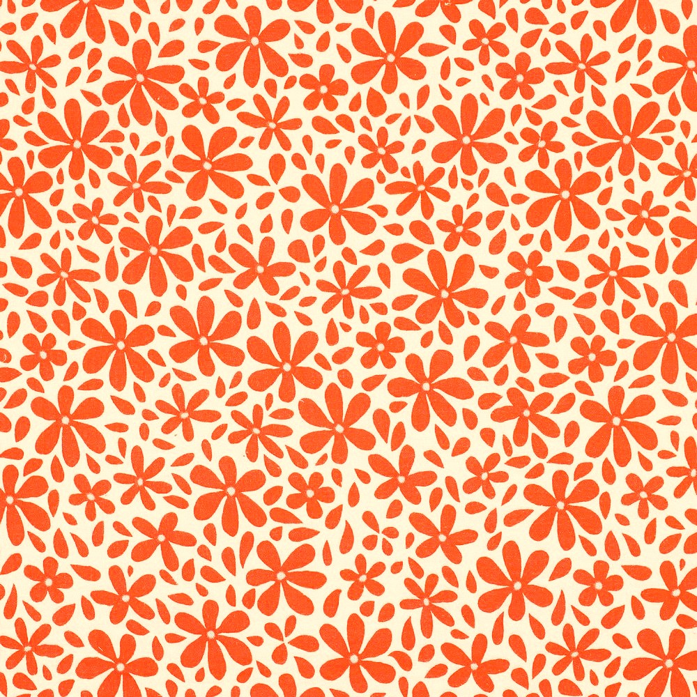 Muslin Shortsblomma orange/vit fg 10