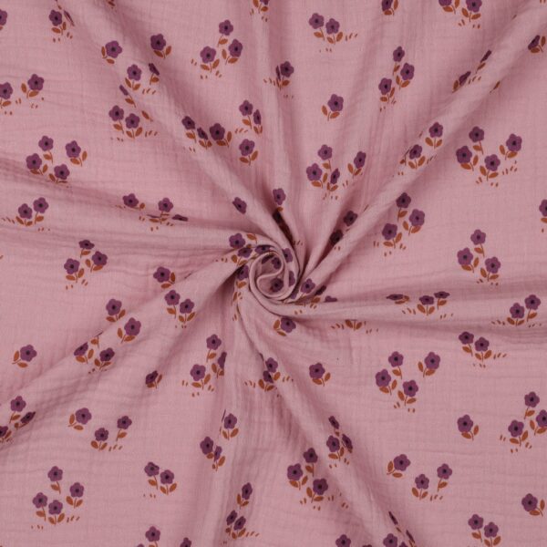 Muslin Posy rosa/lila fg 14