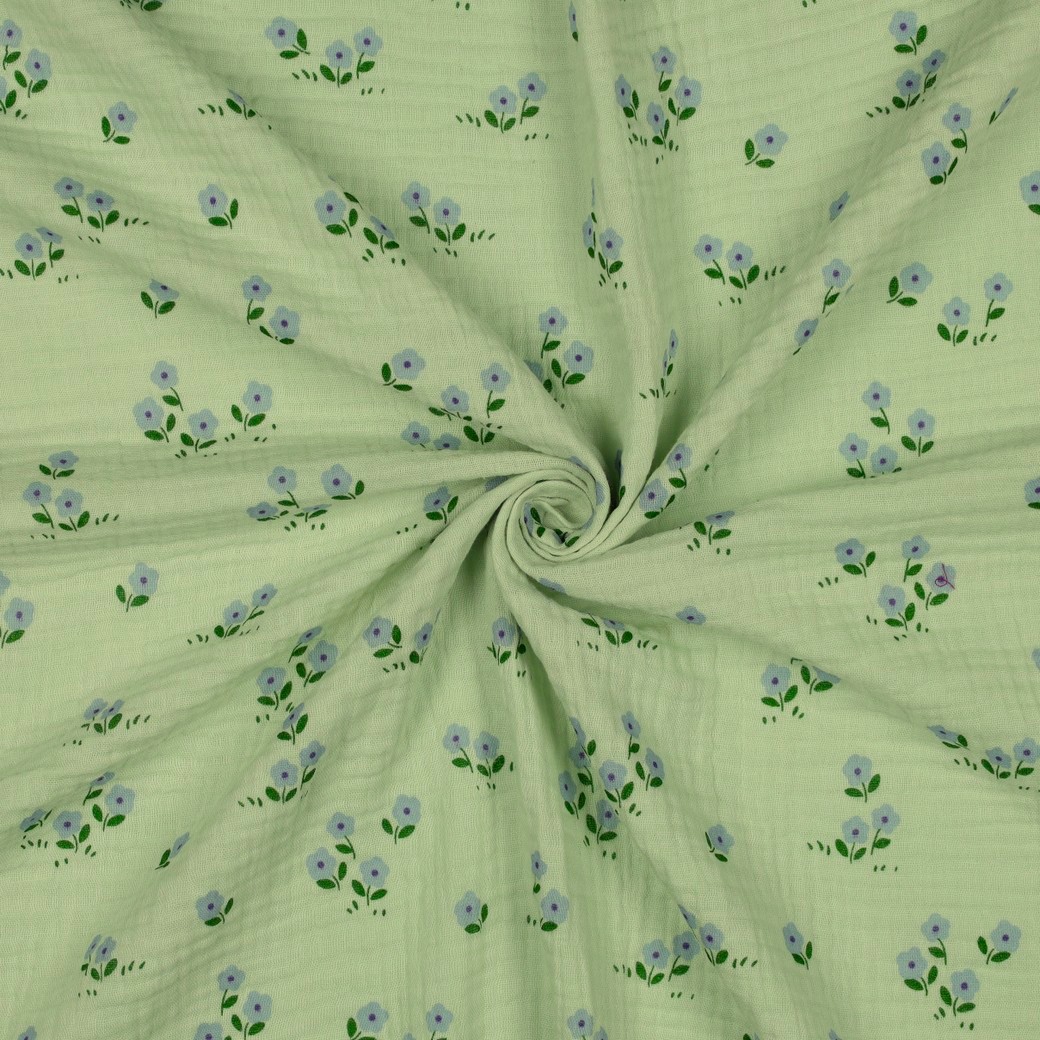 Muslin Posy grön/lila fg 16