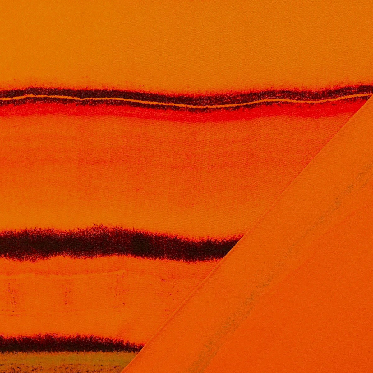Viskossatin Randvärme orange/brun fg 36 - Bild 3