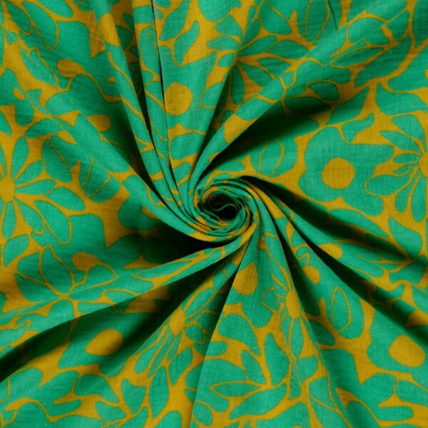 Muslin Anemon lime/grön fg 23