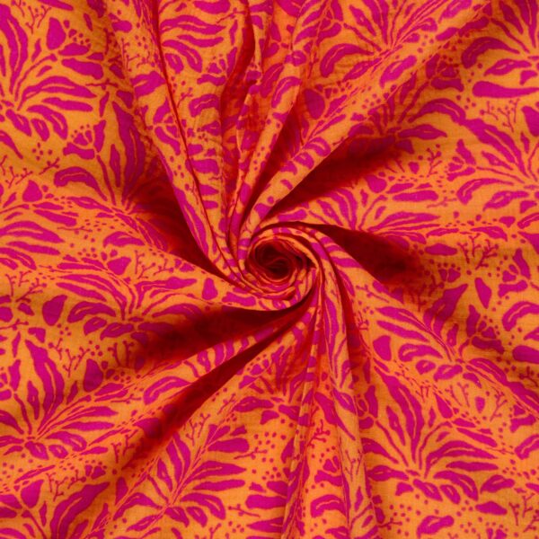 Muslin Glädjeflor orange/rosa fg 36