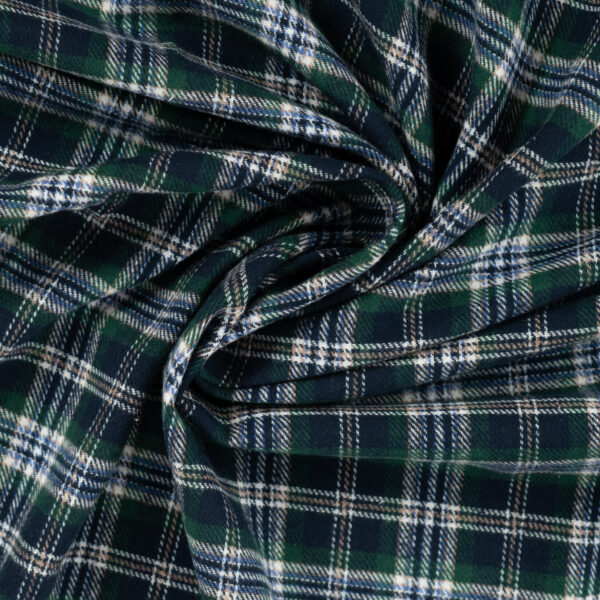 Flanell Skogshuggaren grön/blå fg 260