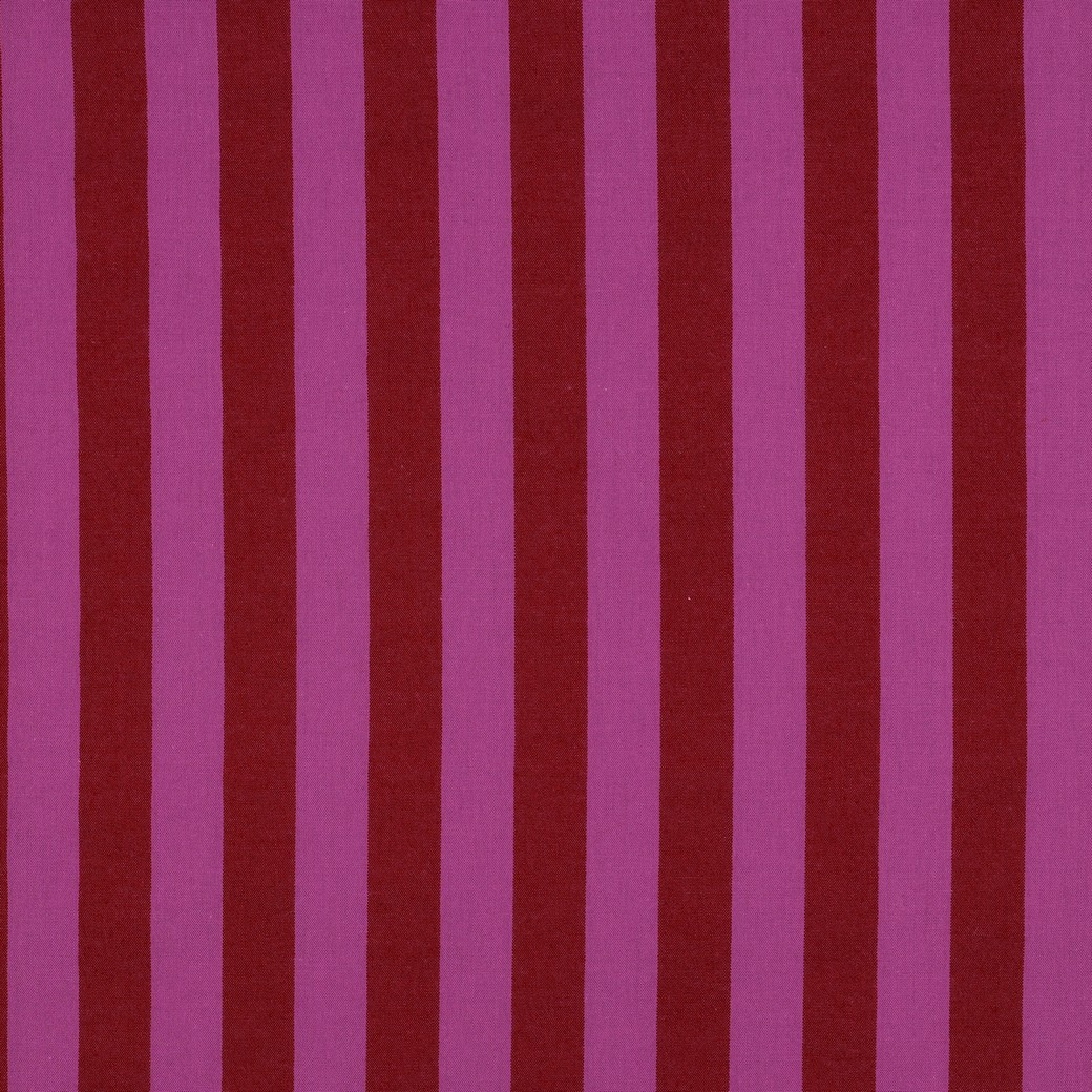 Bomullstyg Claras rand cerise/röd fg 3 - Bild 3