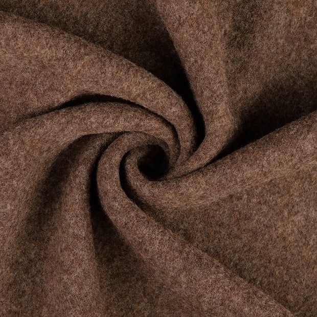 Ullfleece melerad potatisbrun fg 83