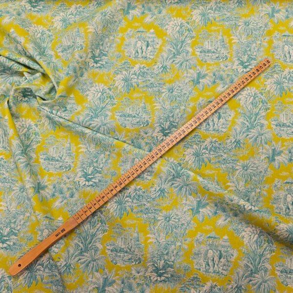Bomullstyg Maharani lime/grön fg 4