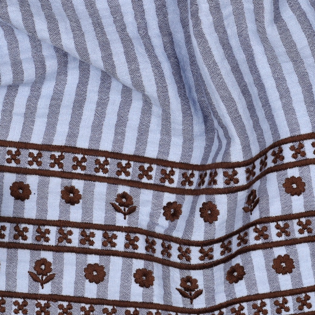 Muslin Bohobård blå/brun fg 1