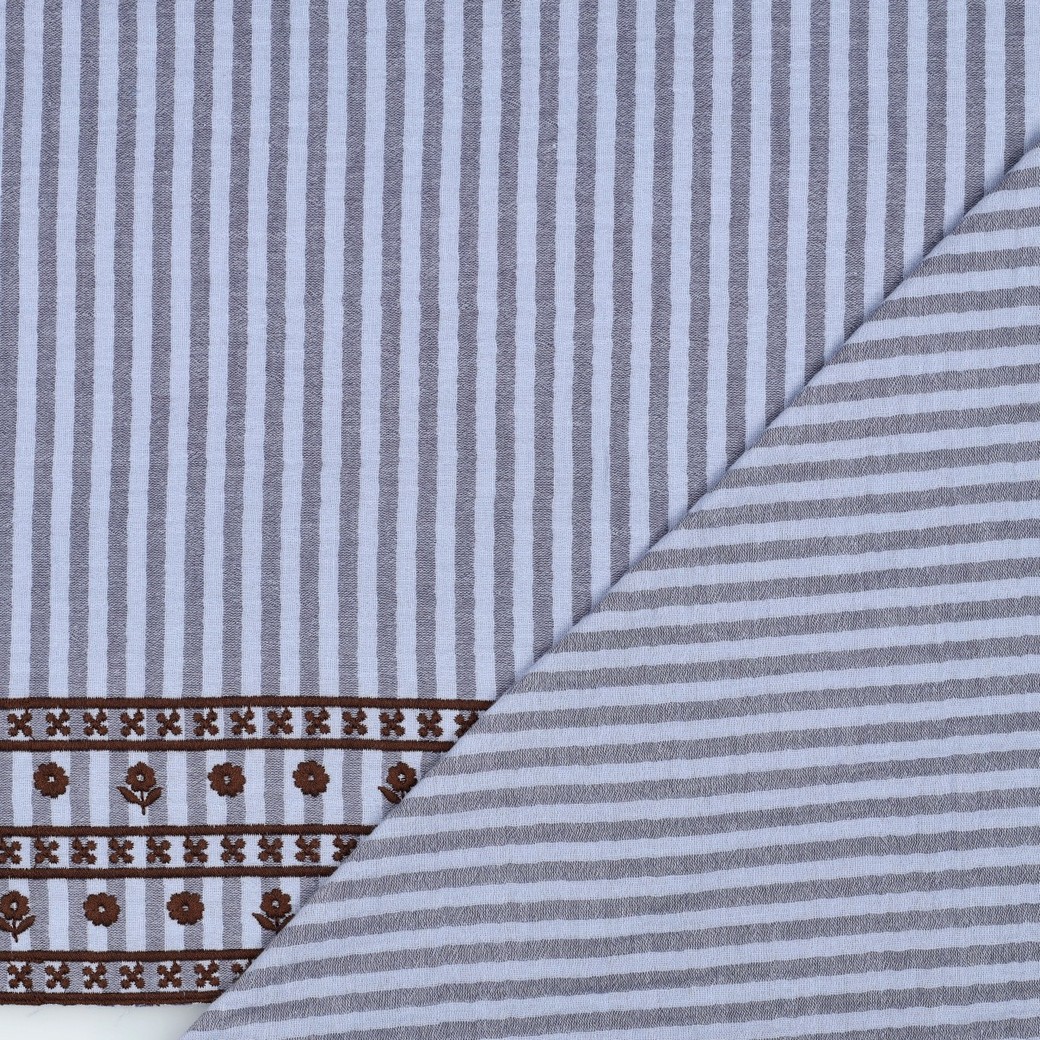 Muslin Bohobård blå/brun fg 1 - Bild 3