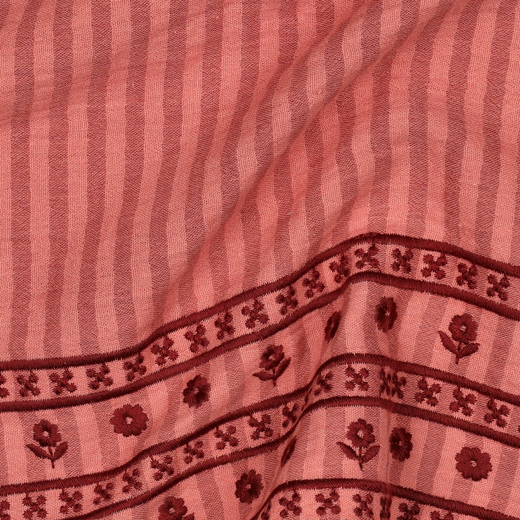 Muslin Bohobård persikorosa/vin fg 2