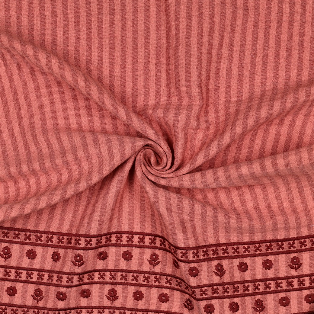 Muslin Bohobård persikorosa/vin fg 2 - Bild 2