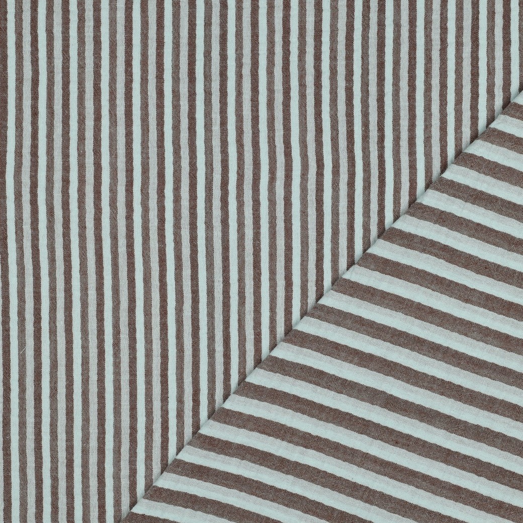 Muslin Lill- & Storranden duckegg/brun fg 1