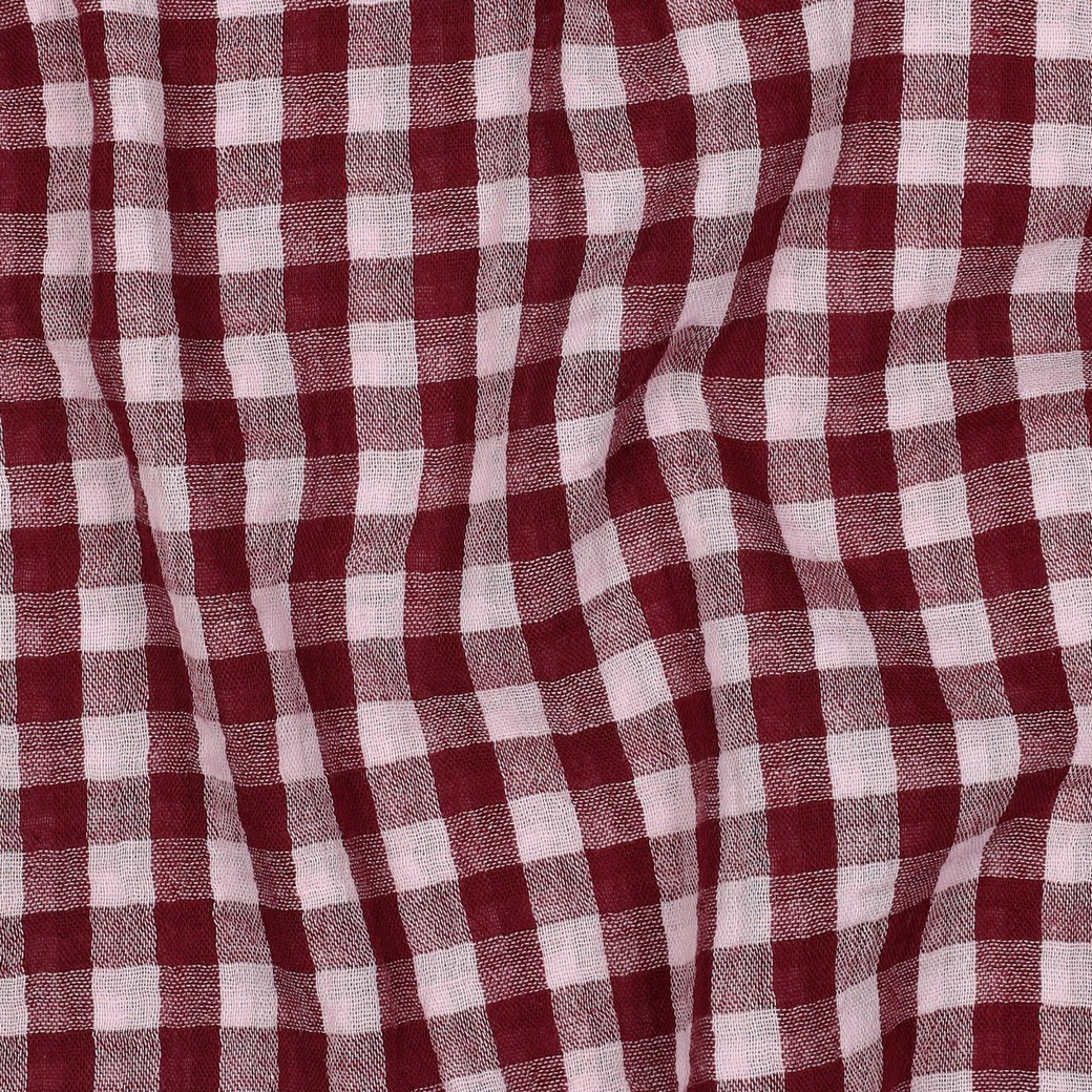 Muslin Lill- & Storranden vinröd/rosa fg 12 - Bild 2
