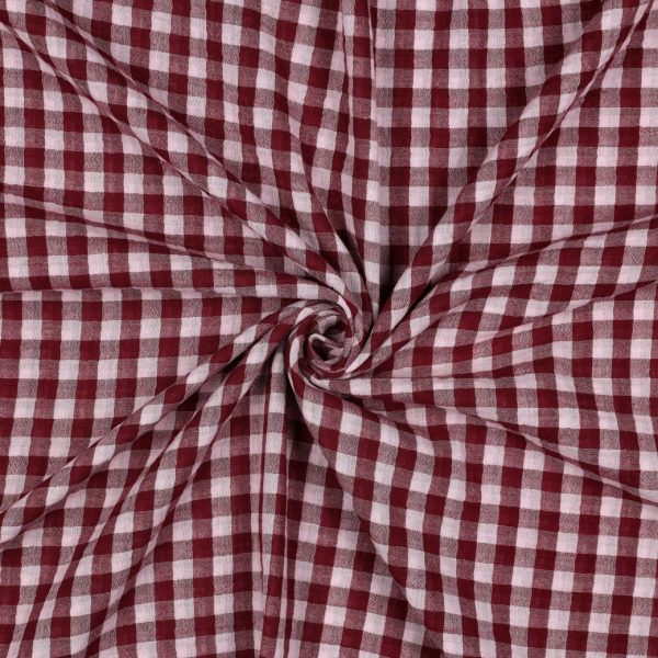 Muslin Lill- & Storranden vinröd/rosa fg 12