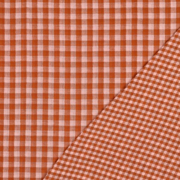 Muslin Lill- & Storrutan rosa/rost fg 15